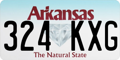 AR license plate 324KXG