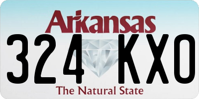 AR license plate 324KXO