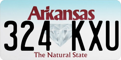 AR license plate 324KXU