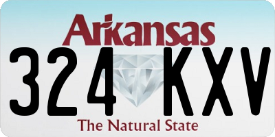 AR license plate 324KXV