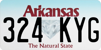AR license plate 324KYG