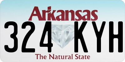 AR license plate 324KYH