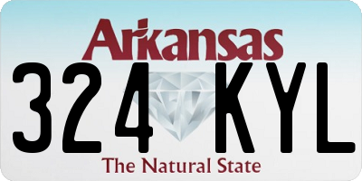 AR license plate 324KYL