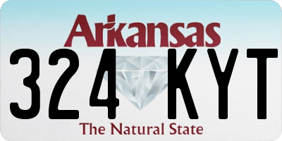 AR license plate 324KYT
