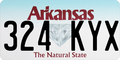 AR license plate 324KYX