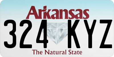 AR license plate 324KYZ