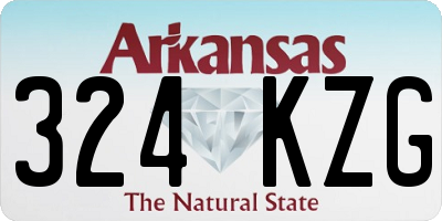 AR license plate 324KZG