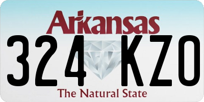 AR license plate 324KZO