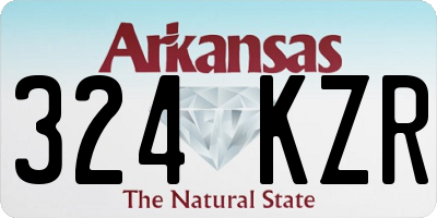 AR license plate 324KZR