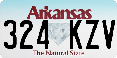 AR license plate 324KZV