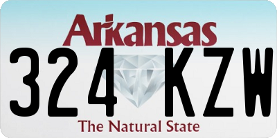AR license plate 324KZW