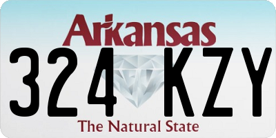 AR license plate 324KZY