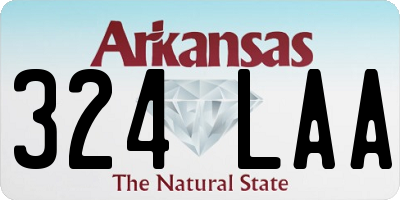 AR license plate 324LAA