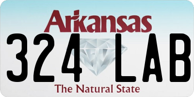 AR license plate 324LAB