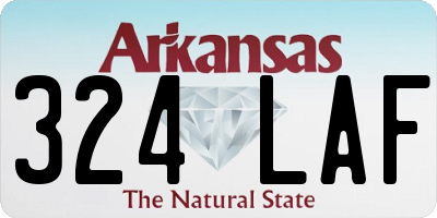 AR license plate 324LAF