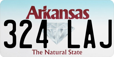 AR license plate 324LAJ