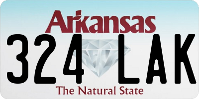 AR license plate 324LAK