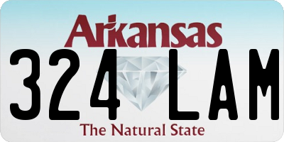 AR license plate 324LAM