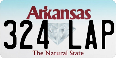 AR license plate 324LAP