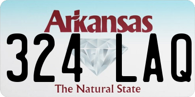 AR license plate 324LAQ