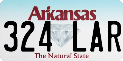 AR license plate 324LAR
