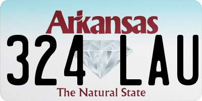 AR license plate 324LAU