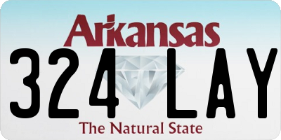 AR license plate 324LAY