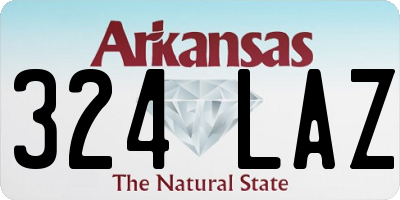 AR license plate 324LAZ