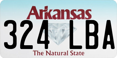 AR license plate 324LBA