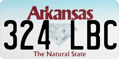 AR license plate 324LBC