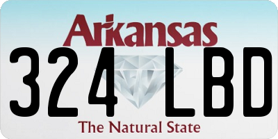 AR license plate 324LBD