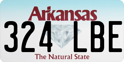 AR license plate 324LBE