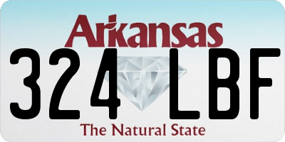 AR license plate 324LBF
