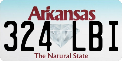 AR license plate 324LBI