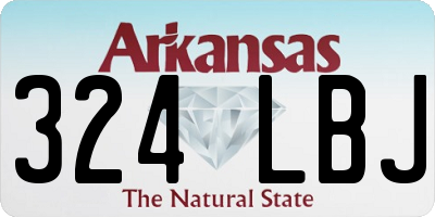 AR license plate 324LBJ