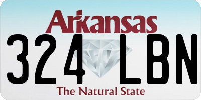 AR license plate 324LBN