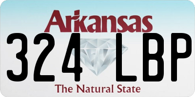 AR license plate 324LBP
