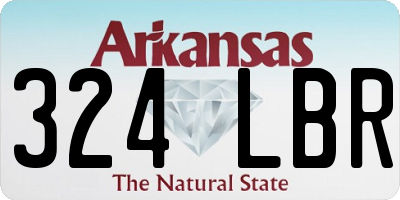 AR license plate 324LBR