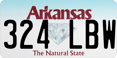 AR license plate 324LBW