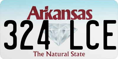 AR license plate 324LCE