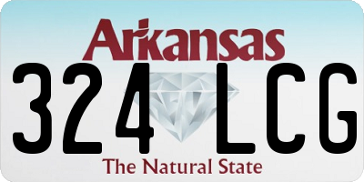 AR license plate 324LCG