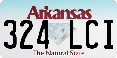 AR license plate 324LCI