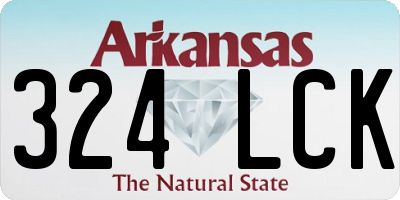 AR license plate 324LCK