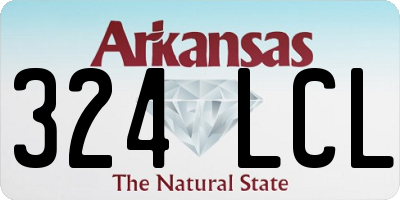 AR license plate 324LCL