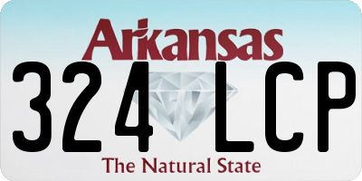 AR license plate 324LCP