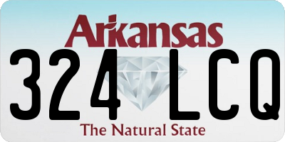 AR license plate 324LCQ