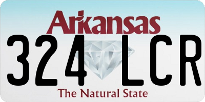 AR license plate 324LCR