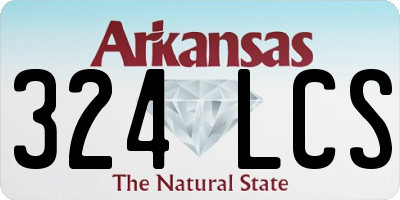 AR license plate 324LCS