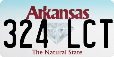 AR license plate 324LCT