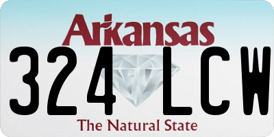 AR license plate 324LCW
